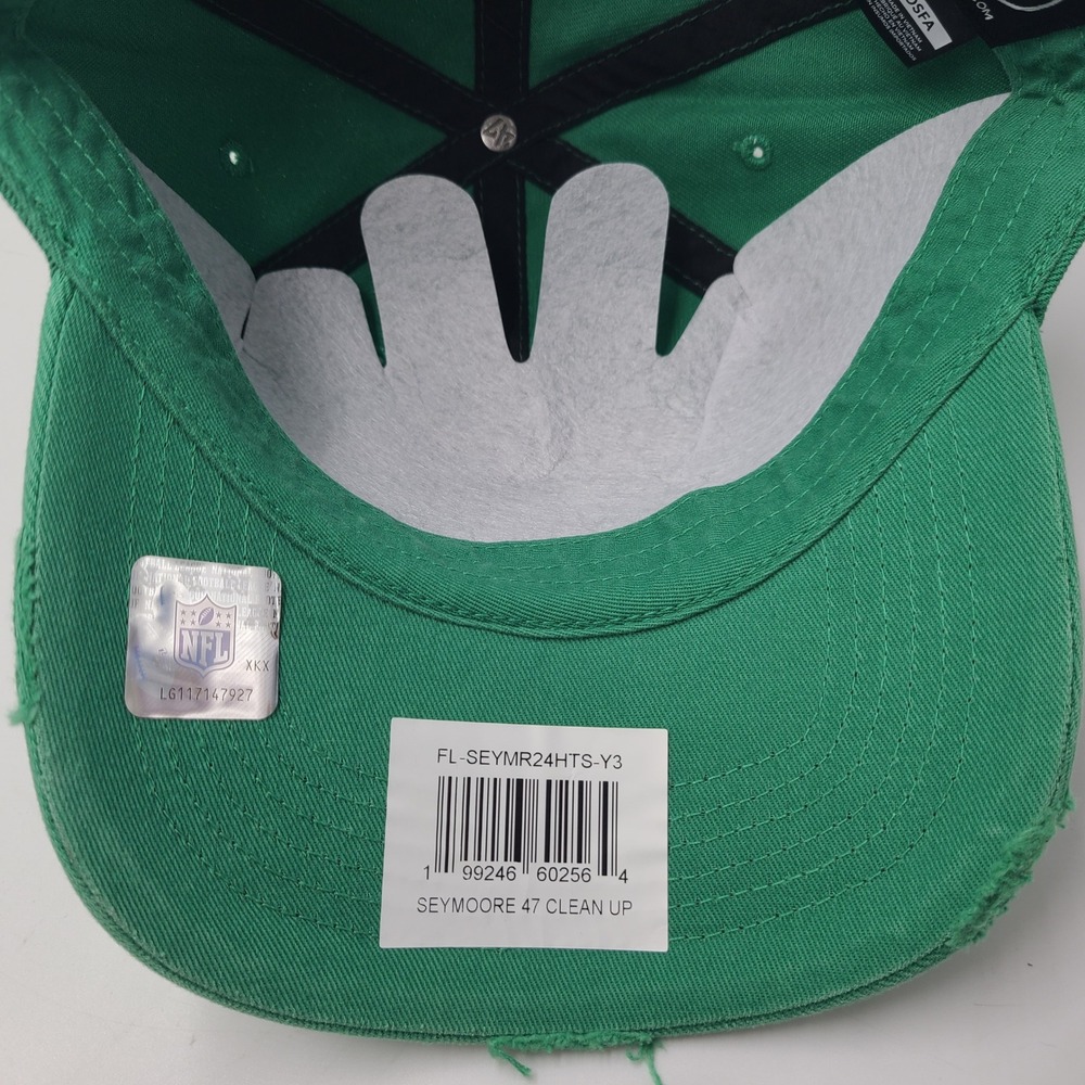 Philadelphia Eagles Hat Strapback 47 Brand Clean Up Green NFL Distressed Men - Picture 10 of 12